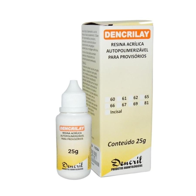 Resina Acrilica Dencrilay Cor Incisal 25g Dencril