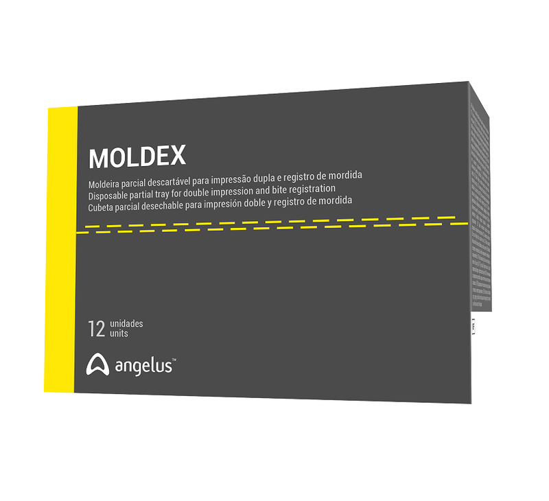 Moldeira Parcial Plastica Moldex Posterior Com 12 Angelus