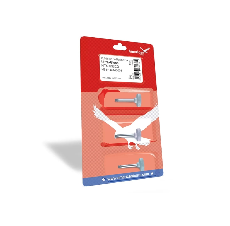 Polimento Resina Composta Kit C-3 Ca Disco American Burrs