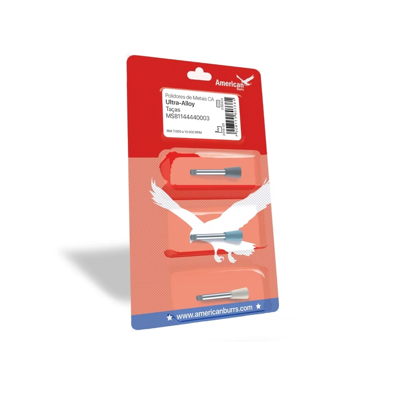 Polimento De Amalgama Alloy Kit C-3 Ca Taca American Burrs