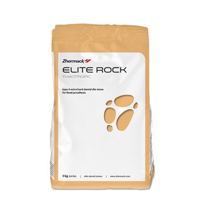Gesso Tipo 4 Elite Rock Marrom 1kg Zhermack