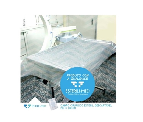 Campo Cirurgico Plastico 120 X 90 Esteril Esterili-med