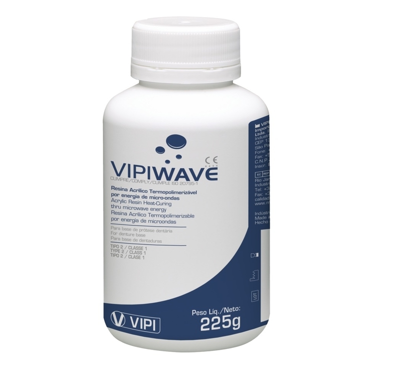 Resina Acrilica Para Micro-ondas Vipi Wave Po Incolor 450gr Vipi