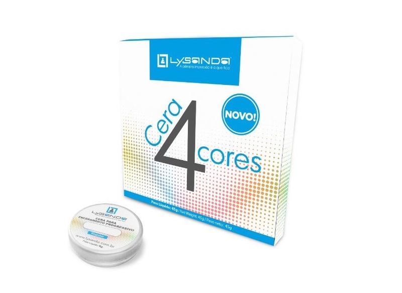 Cera Kit 4 Cores Lata Tecnica Enceramento Progressivo Lysanda