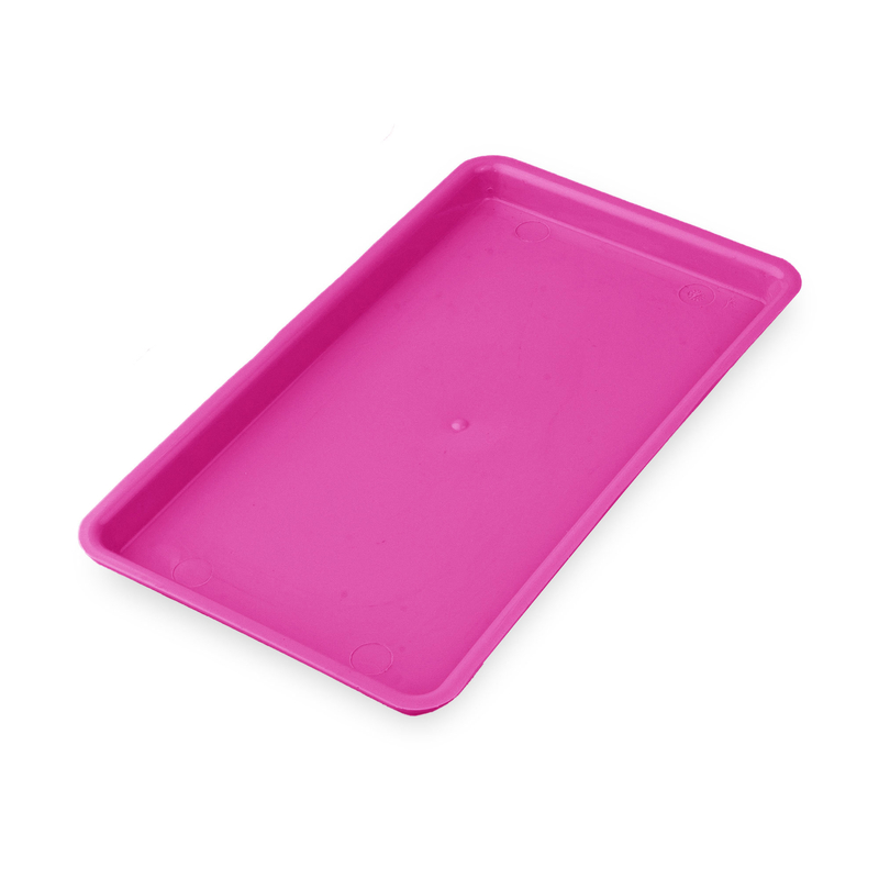 Bandeja Plastica Media Rosa Autoclavavel Indusbello