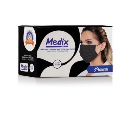 Mascara Medix Preta Com Elastico Com 50