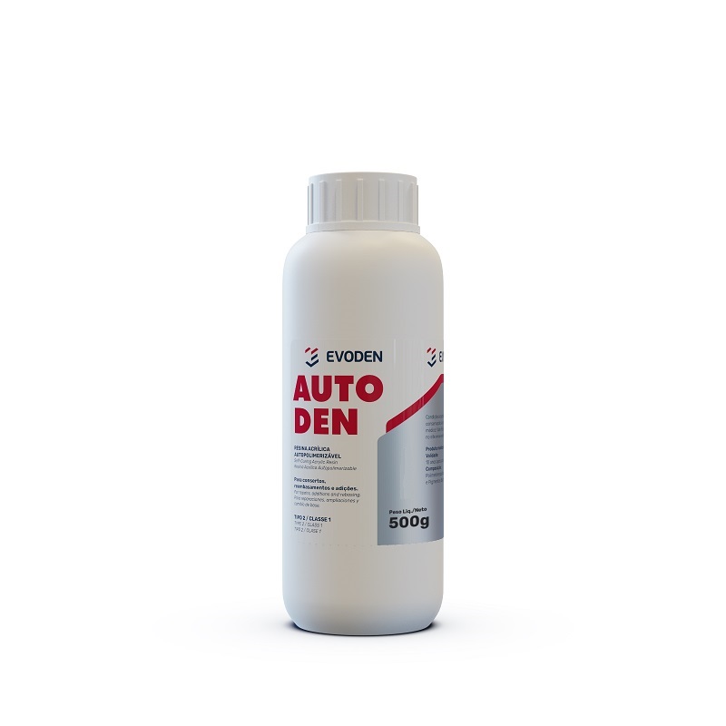 Resina Acrilica Auto Evoden Rosa Po 500gr