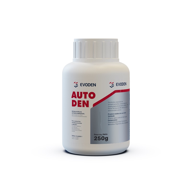 Resina Acrilica Auto Evoden Rosa Po 250gr