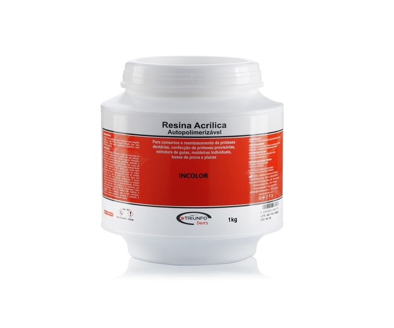 Resina Acrilica Auto Triunfo Incolor Po 1kg