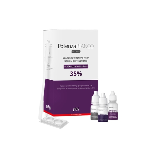 Clareador Potenza Bianco Pro 35% Para 3 Pacientes Com Top Dam Phs