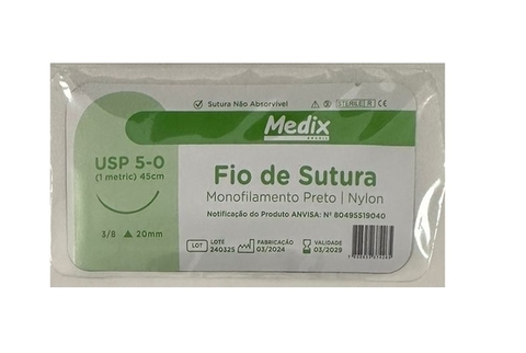 Fio Mononylon Com Agulha 5.0 Un. Medix