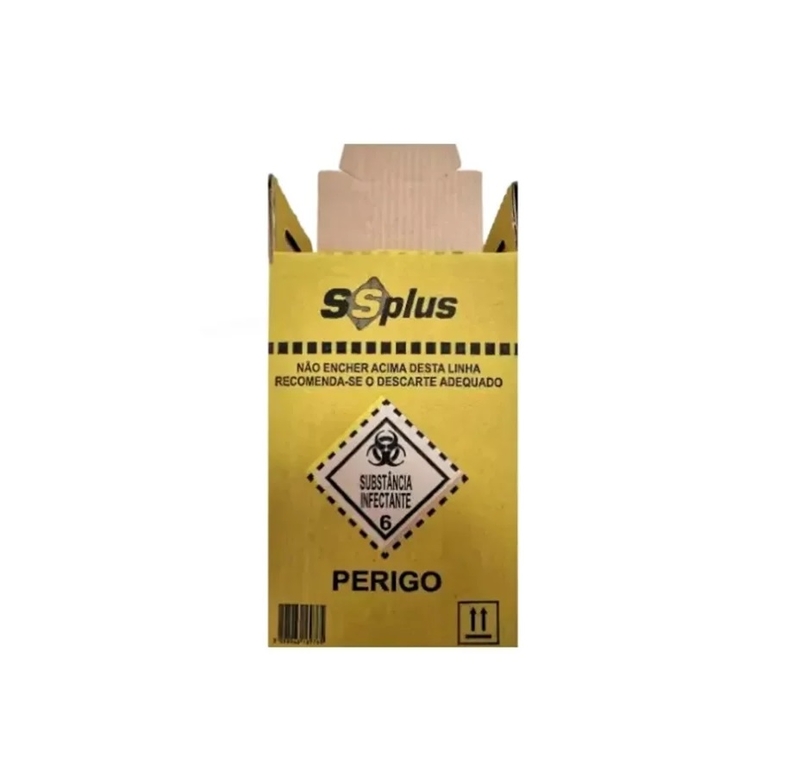 Coletor Mat. Perfurocortante 7lts Ssplus