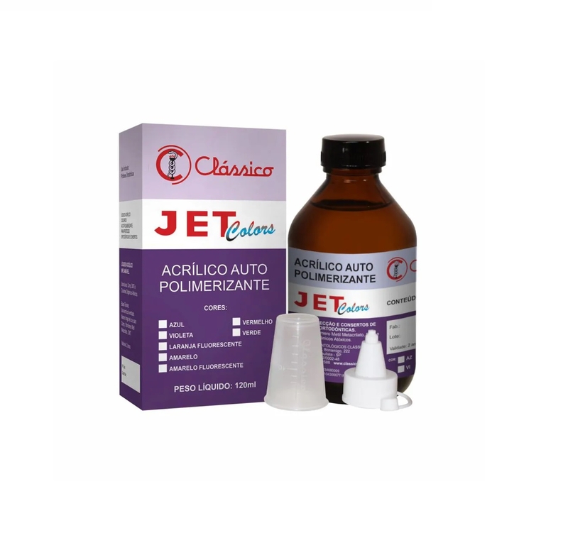 Resina Acrilica Auto Classico Jet Colors Azul Liq. 120ml