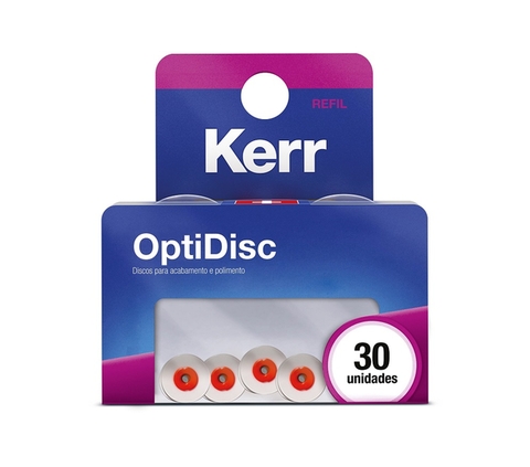 Disco De Lixa Optidisc Refil Grosso/extra Grosso 12,6mm Com 30 Unidades Kerr