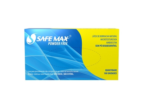 Luva Latex Sem Po Tam. P Com 100 Un. Safemax