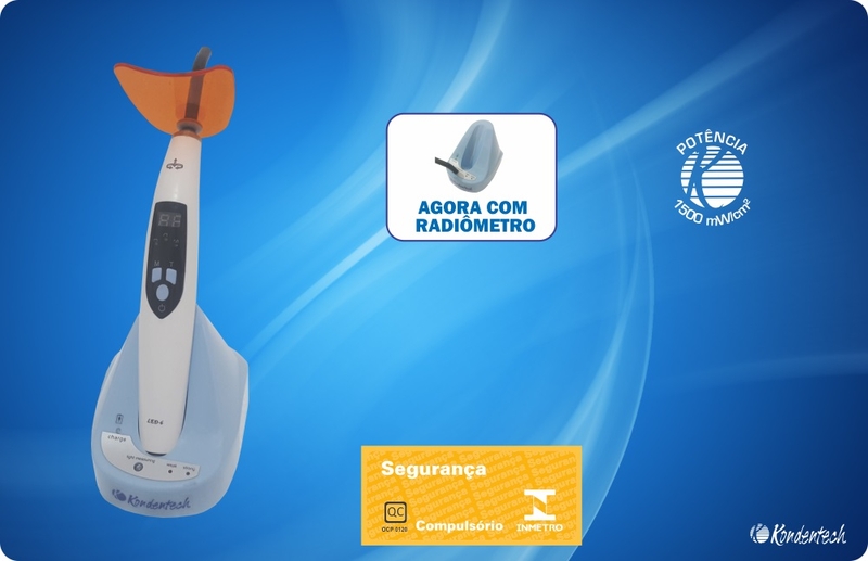 Fotopolimerizador Kondentech Led 6 Sem Fio Com Radiometro
