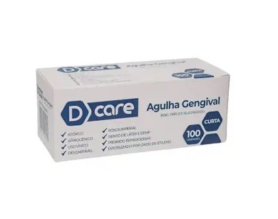 Agulha Curta 30g Com 100 D Care