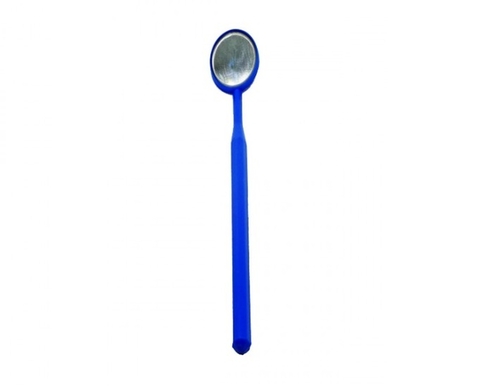 Espelho Plano Plastico Com Cabo Azul Ssw