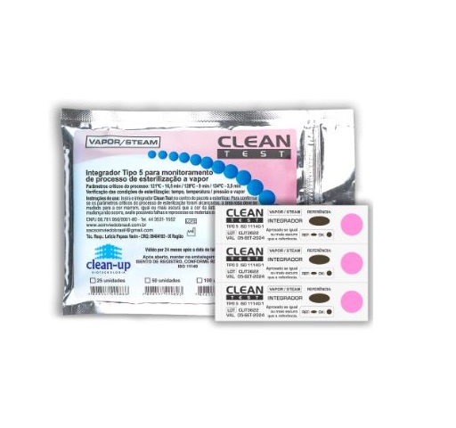 Indicador Quimico Integrador Classe 5 Com 100 Clean Test