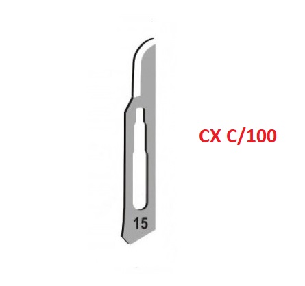Lamina Para Bisturi Nr. 15 Caixa Com 100