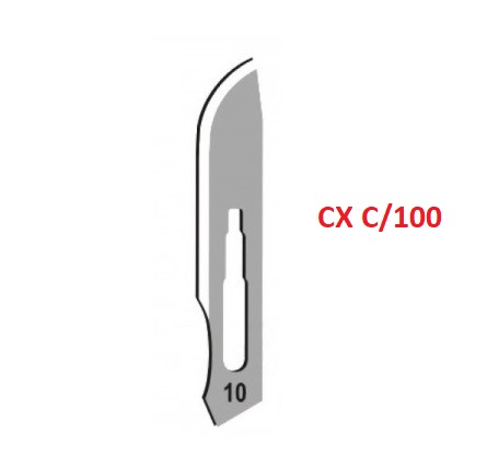 Lamina Para Bisturi Nr. 10 Caixa Com 100
