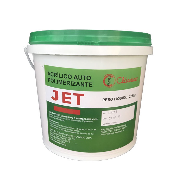 Resina Acrilica Auto Classico Jet Incolor Po 2250g