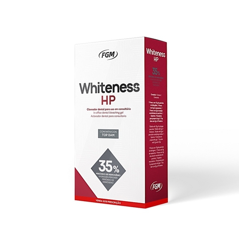 Clareador Whiteness Hp 35% Para 3 Pacientes Com Top Dam