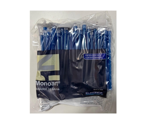 Sugador Descartavel Com 40 Azul Euronda