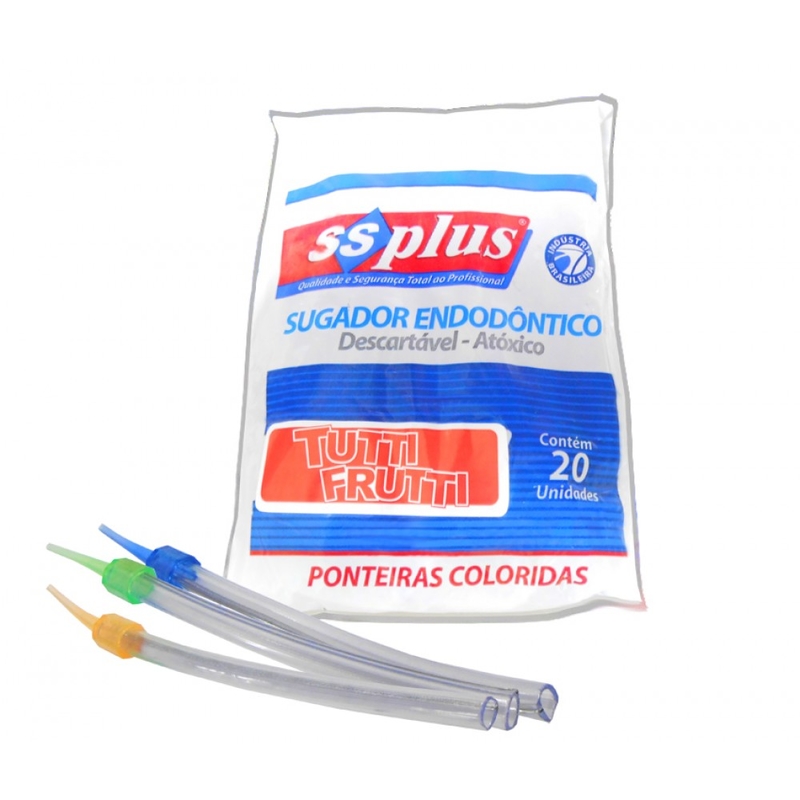 Sugador Endodontico Com 20 Un. Ssplus