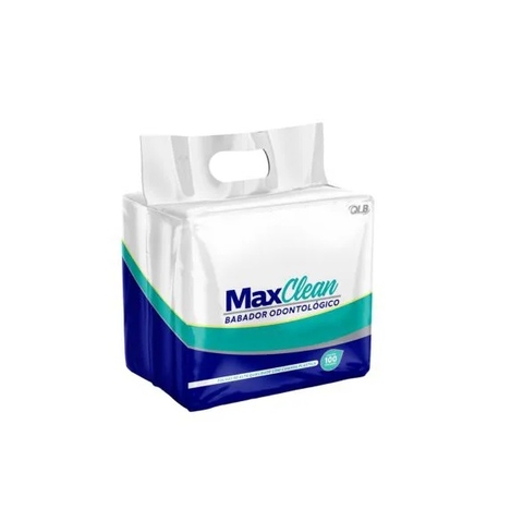 Babador Descartavel Branco Com 100 Un. Max Clean