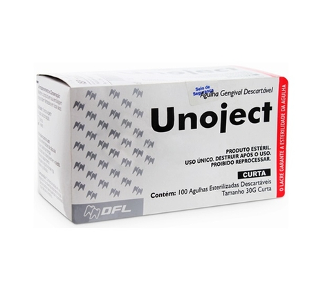 Agulha Curta 30g Com 100 Unoject Dfl