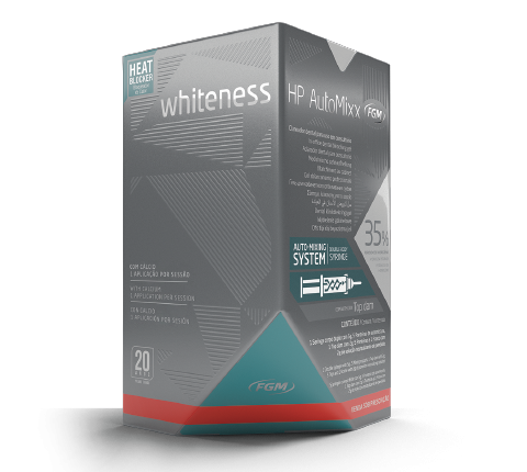 Clareador Whiteness Hp 35% Automixx Para 3 Pacientes Com Top Dam