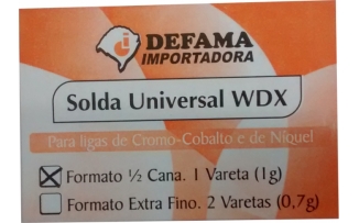 Solda Universal Wdx Meia Cana 1 Vareta 1g Defama