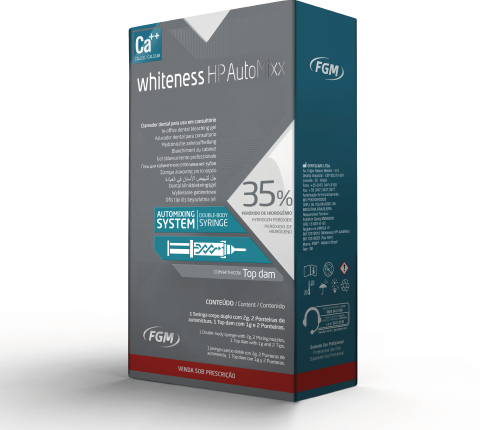 Clareador Whiteness Hp 35% Automixx Para 1 Paciente Com Top Dam