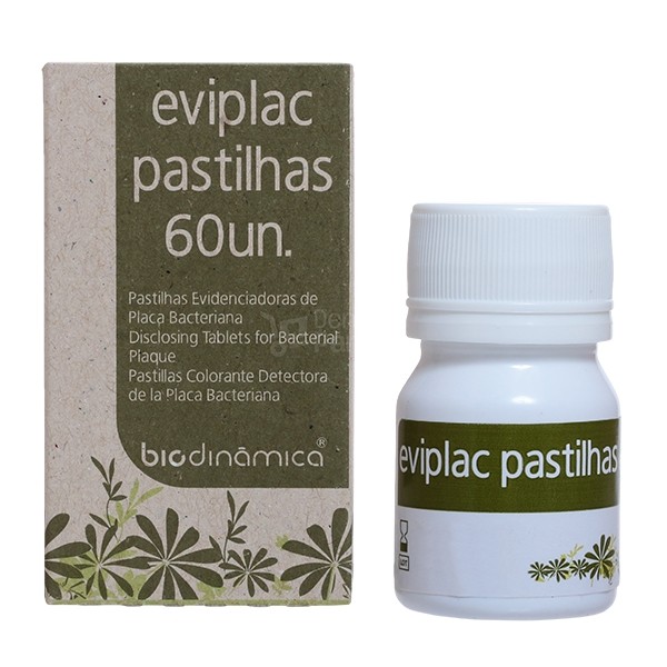 Evidenciador De Placa Eviplac Pastilhas Com 60 Biodinamica