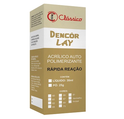 Resina Acrilica Dencorlay Cor 60 25gr. Classico